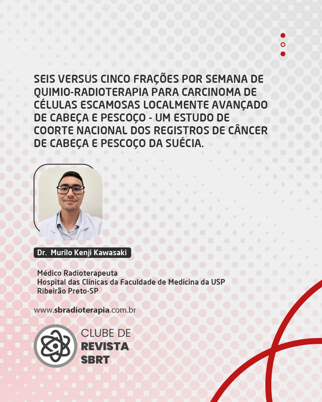 Seis versus cinco frações por semana de quimio-radioterapia para carcinoma de células escamosas localmente avançado de cabeça e pescoço